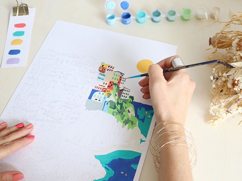 Coffret peinture au numéro Cinque Terre – Kenzie Elston