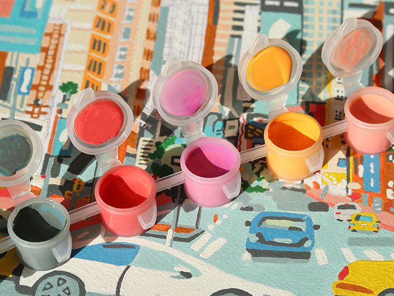 Coffret peinture au numéro - Petit Pinceau - Broadway and West 53RD par Grace Helmer - Lili Margaret