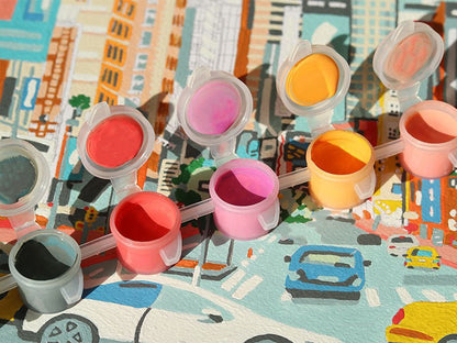 Coffret peinture au numéro - Petit Pinceau - Broadway and West 53RD par Grace Helmer - Lili Margaret