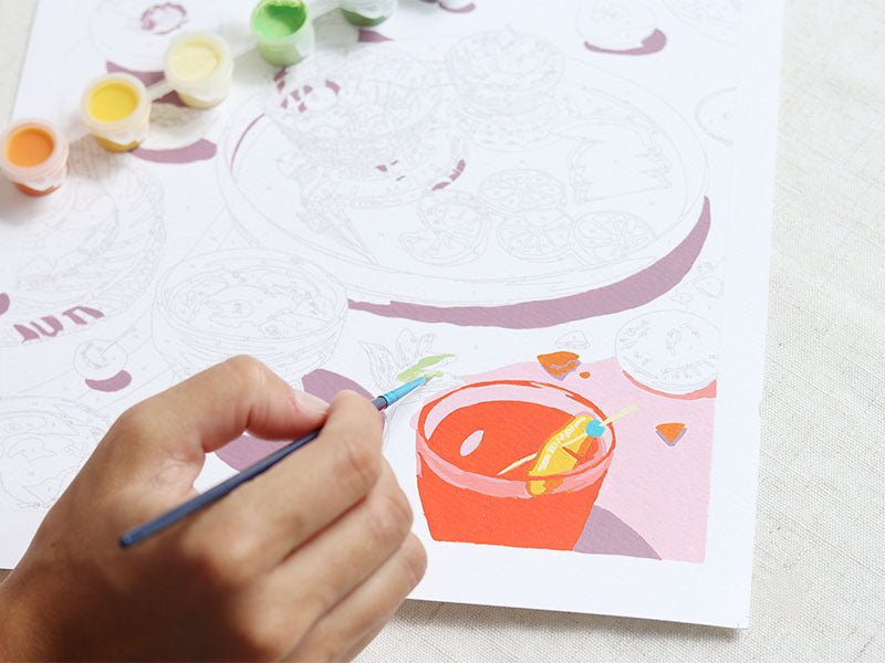 Coffret peinture au numéro - Petit Pinceau - Summer Dreams par Sun Lee