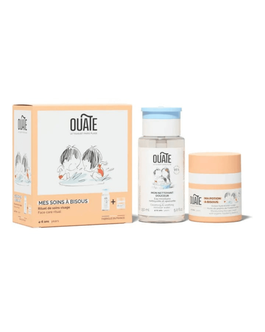 COFFRET SOIN VISAGE BIO ENFANT 4 - 6 ans "MES SOINS À BISOUS" - Ouate Paris - Lili Margaret