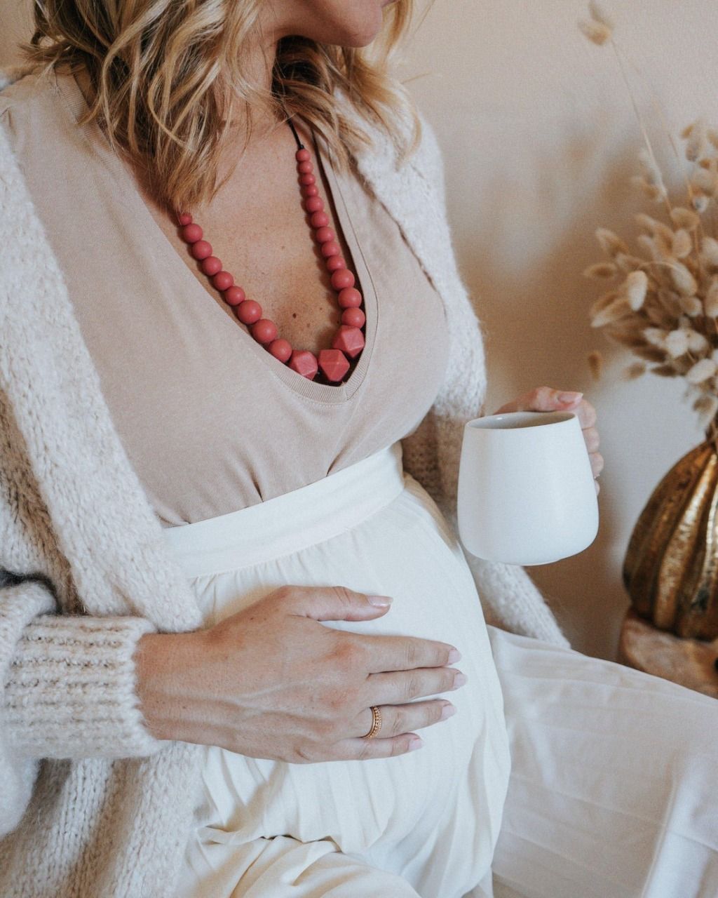 Collier d'allaitement terracotta - mintywendy
