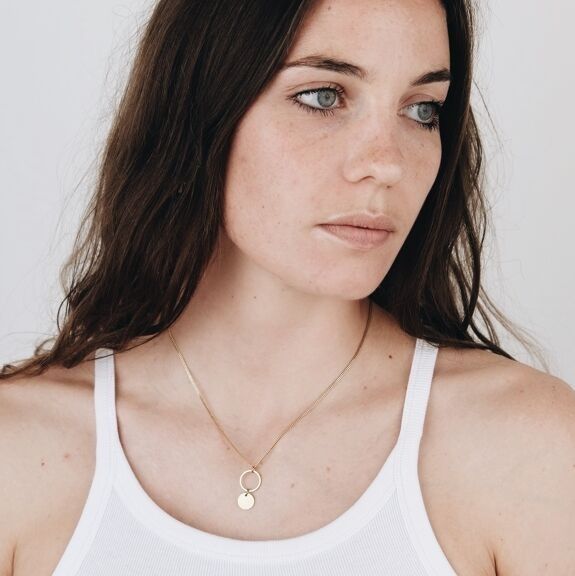 Collier laiton "gabin"