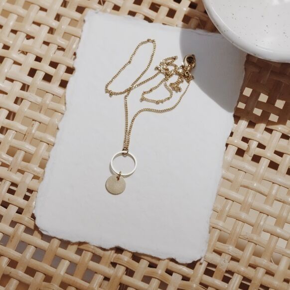 Collier laiton "gabin" - brasscake