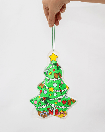 Coloriage de noël gonflable à colorier - Lot de 3 figurines à suspendre - Lili Margaret