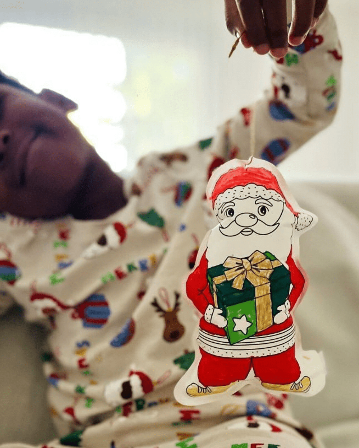 Coloriage de noël gonflable à colorier - Lot de 3 figurines à suspendre - Lili Margaret