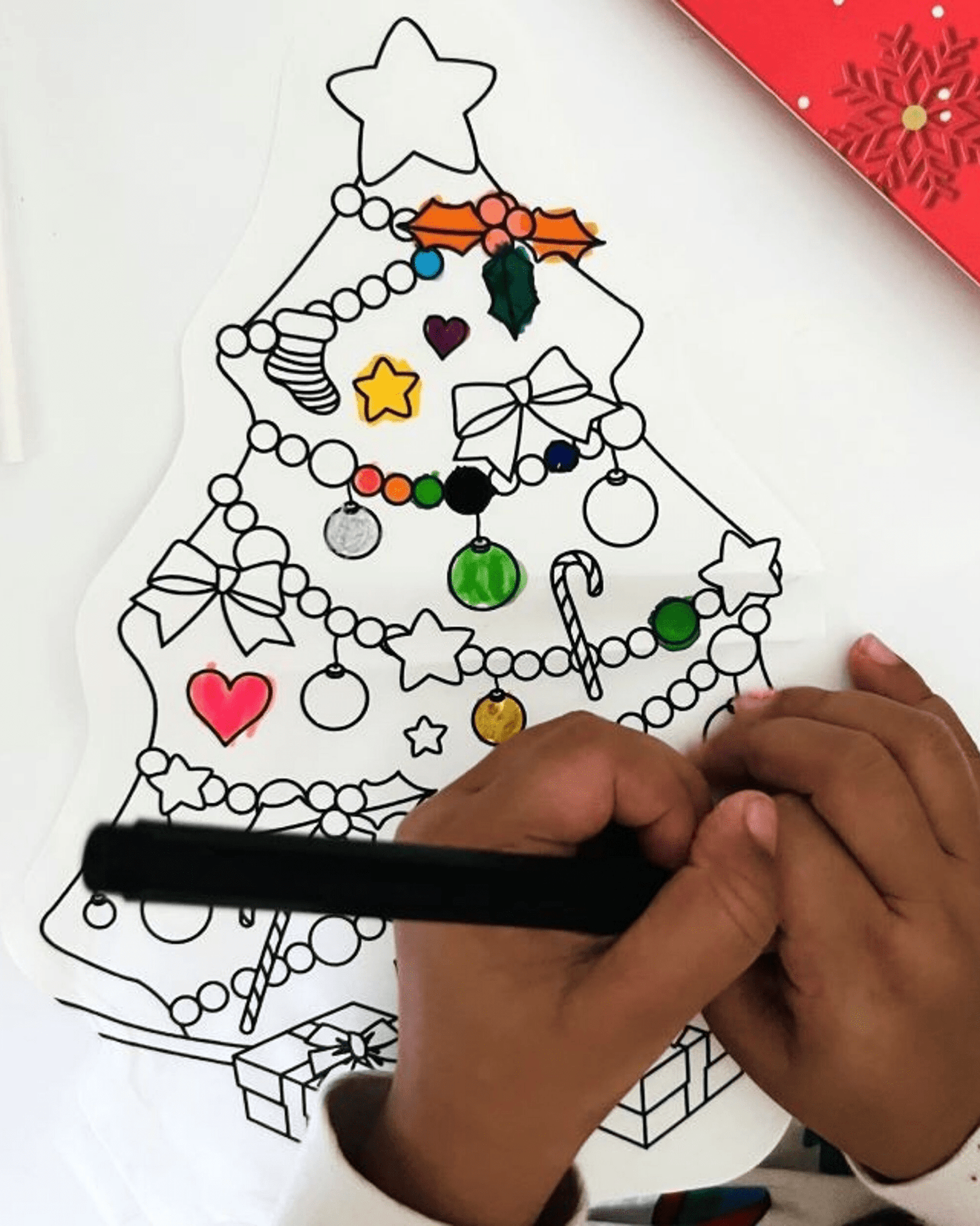 Coloriage de noël gonflable à colorier - Lot de 3 figurines à suspendre - Lili Margaret