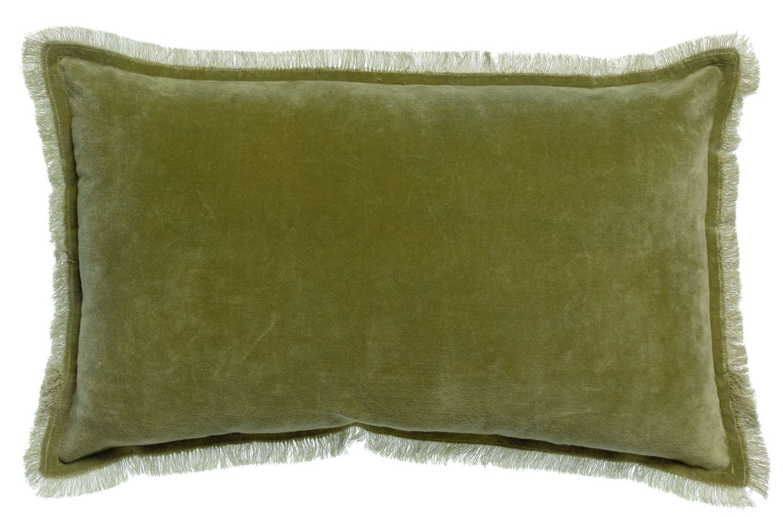 COUSSIN COTON OLIVE 30 X 50 - Maison Vivaraise - Lili Margaret