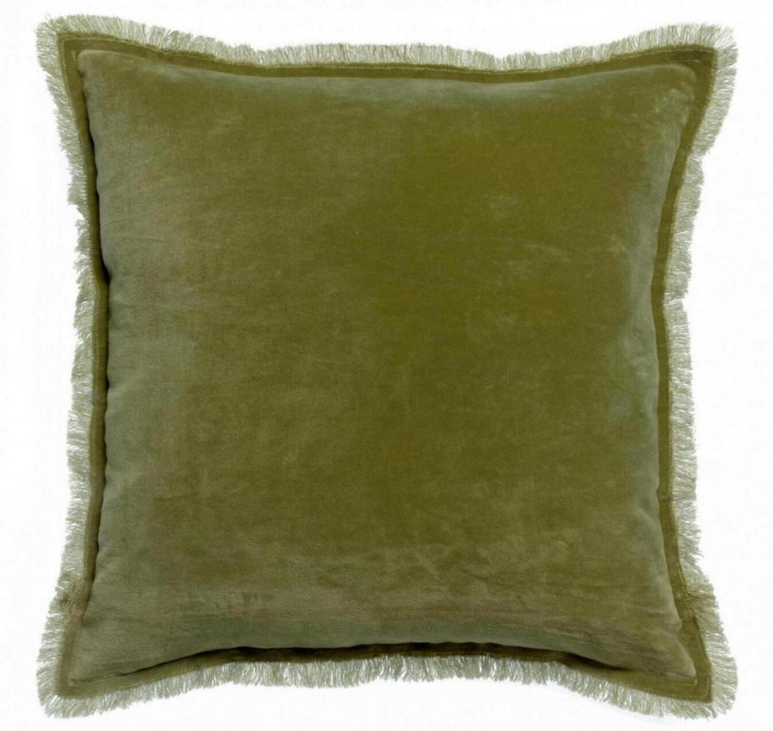 COUSSIN COTON OLIVE 45 X 45 - Maison Vivaraise - Lili Margaret