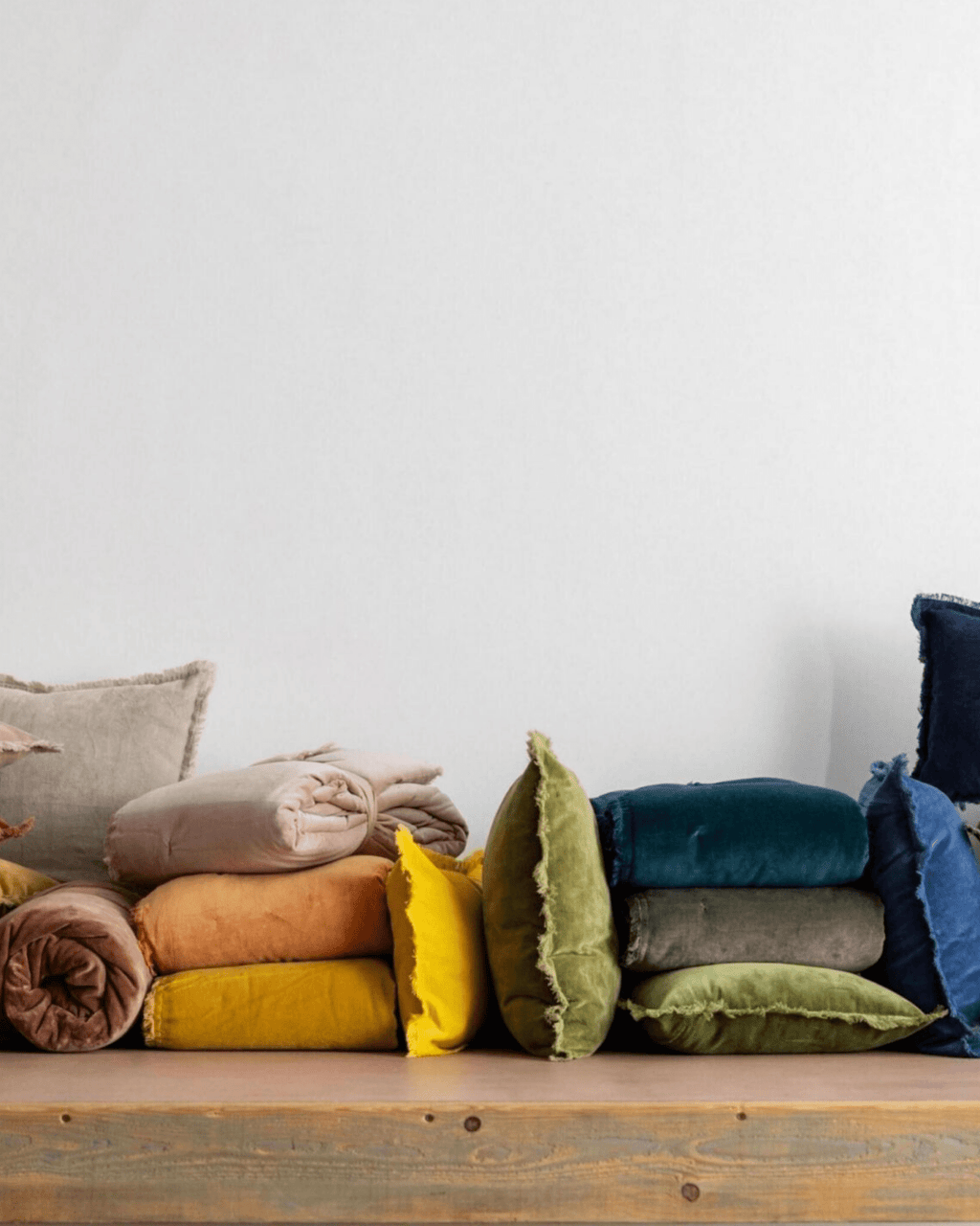 Coussin coton olive - maison vivaraise