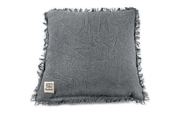 COUSSIN DENIM - GRIS 45X45 CM - Sizo - Lili Margaret