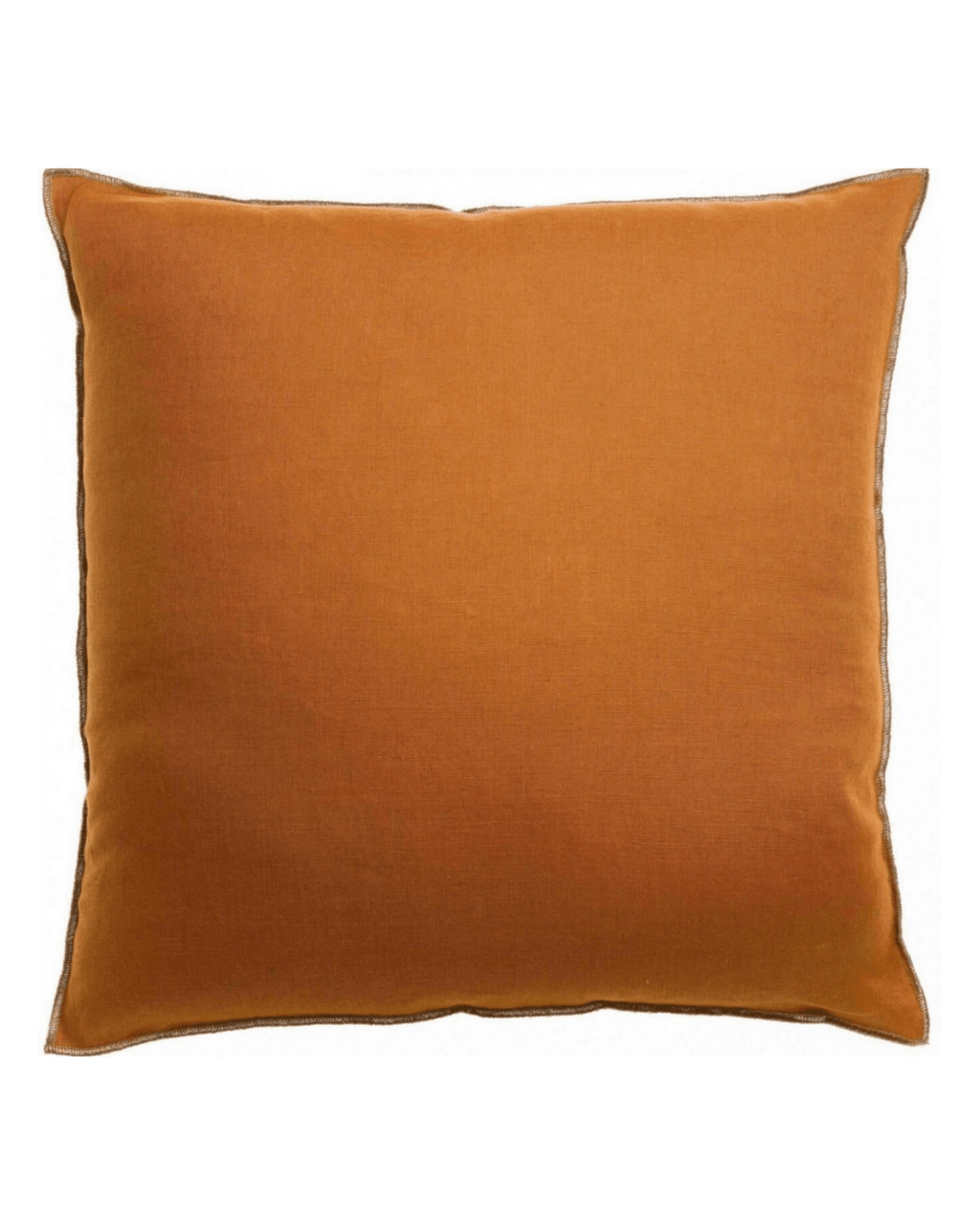 Coussin en lin céleste cuivre 45 x 45 - maison vivaraise