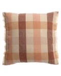 Coussin en lin terracotta