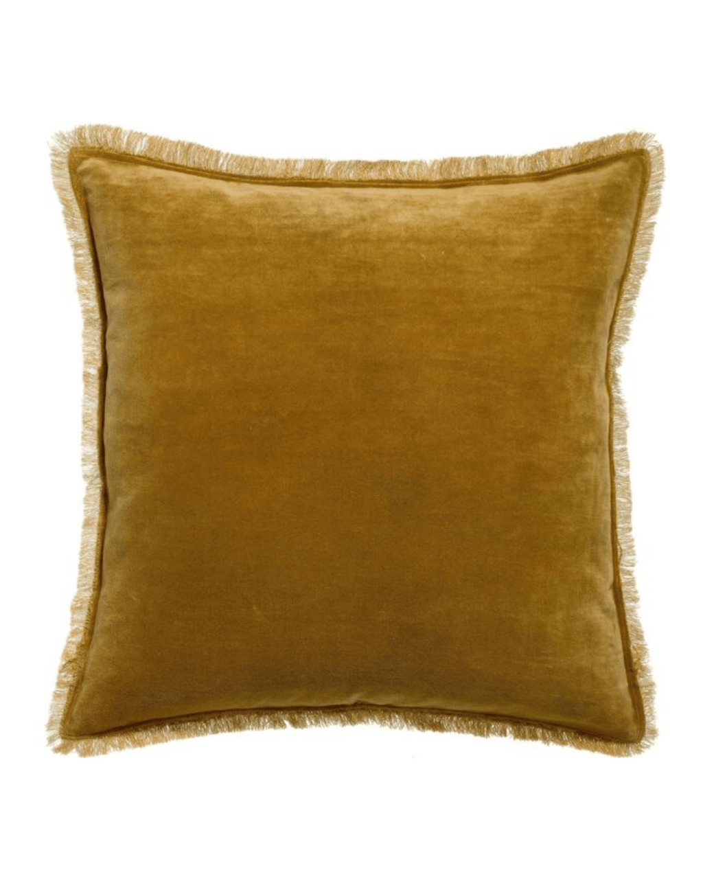 Coussin en velours bronze