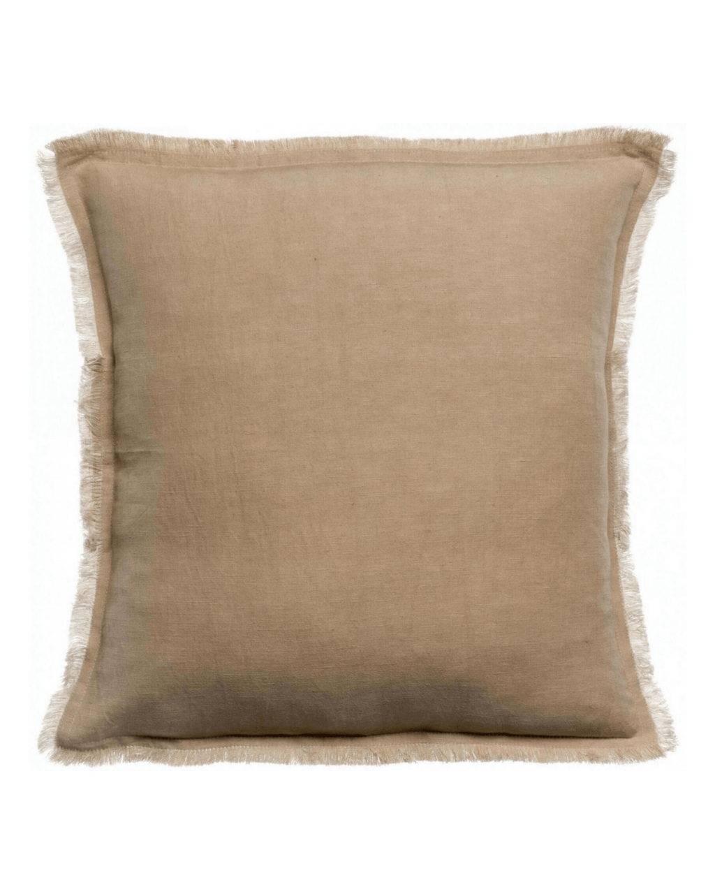 Coussin lin et coton galet - maison vivaraise