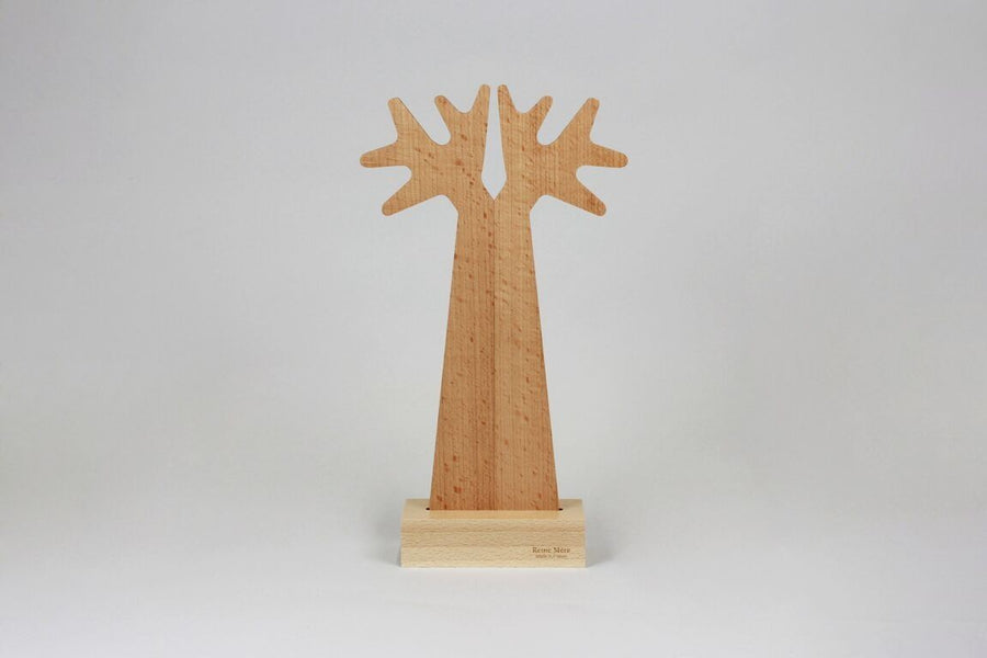 Couverts à salade en bois "branches"