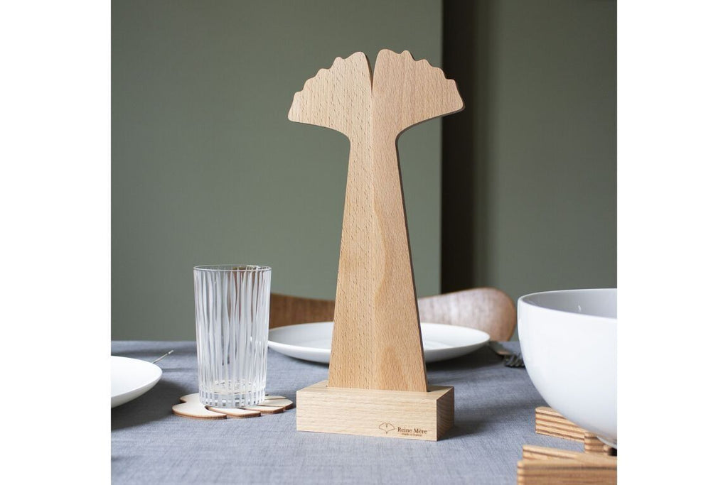 Couverts à salade en bois "ginkgo" - reine mère