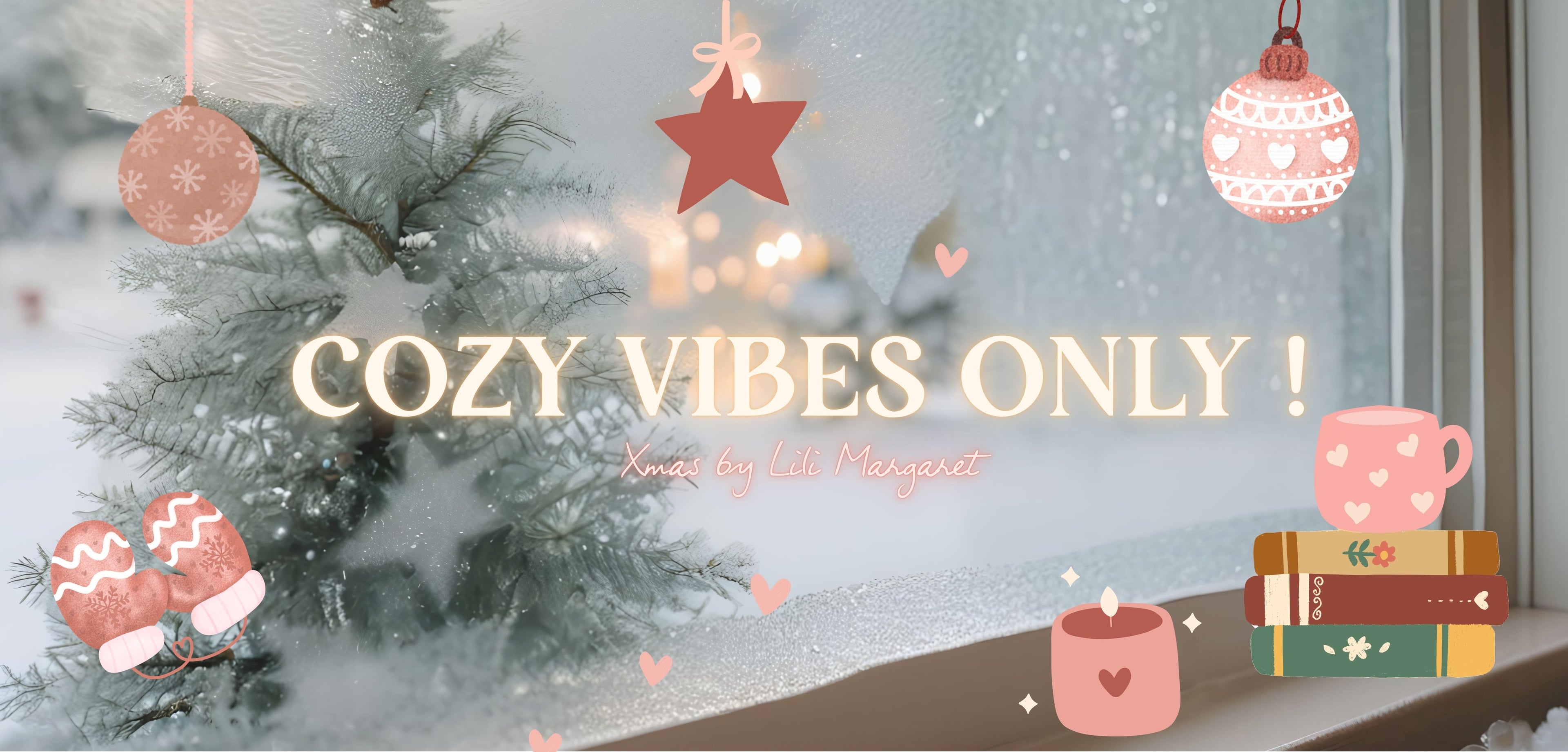 Bannière Noël Cozy Vibes Only de Lili Margaret