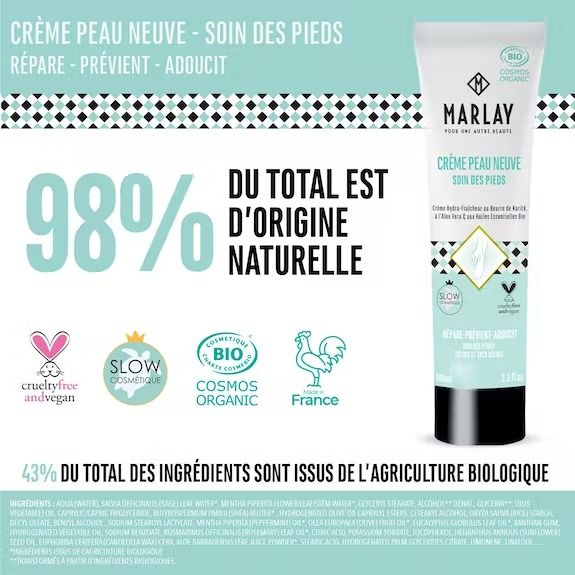 Crème peau neuve pieds - marlay