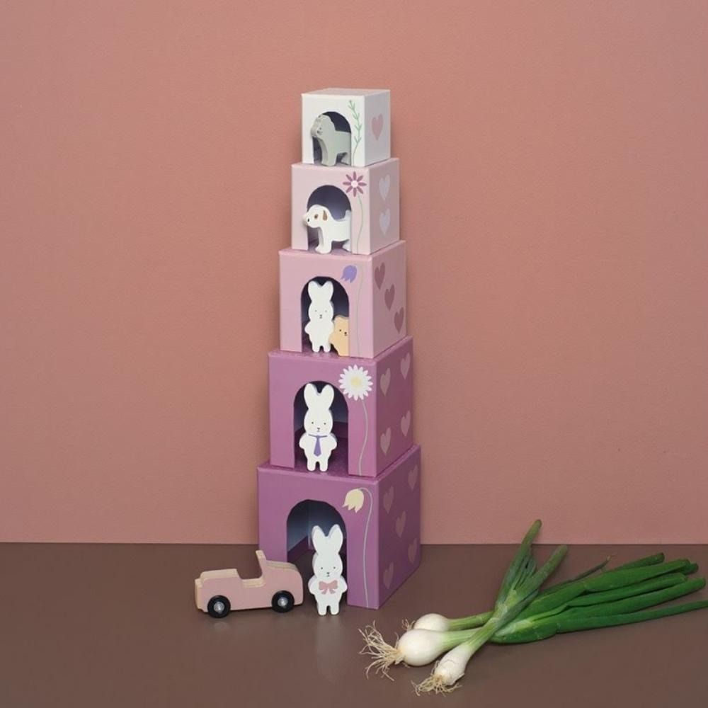 Cubes empilables lapin - jabadabado