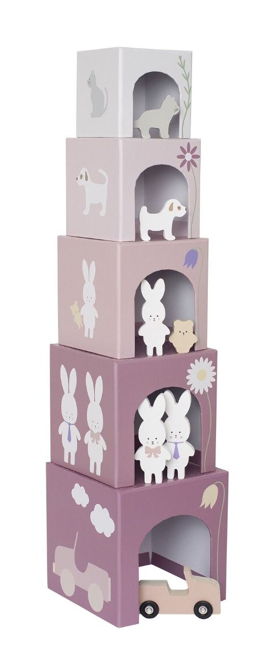 Cubes empilables lapin - jabadabado