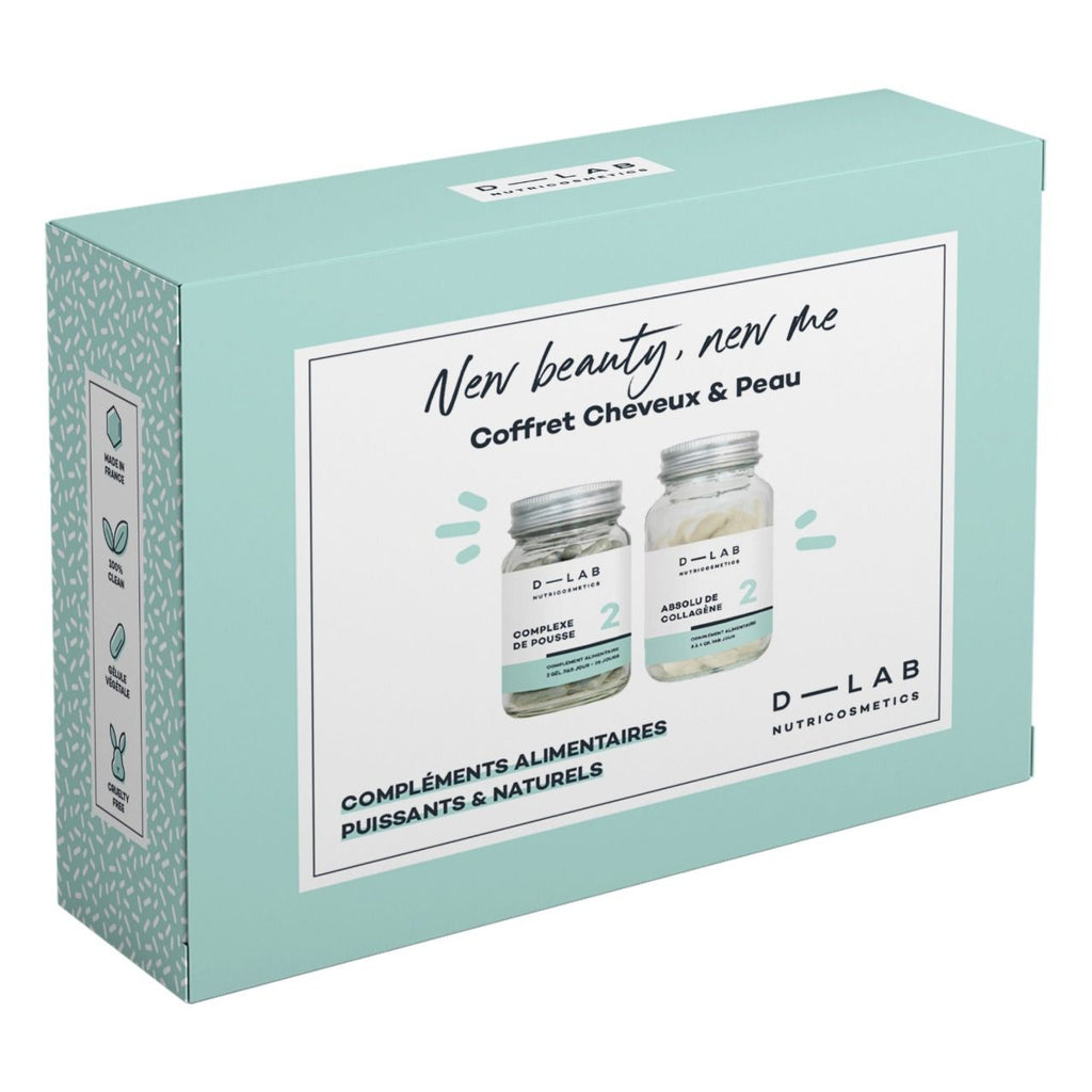 Cure cheveux & peau new beauty, new me - dlab nutricosmetics
