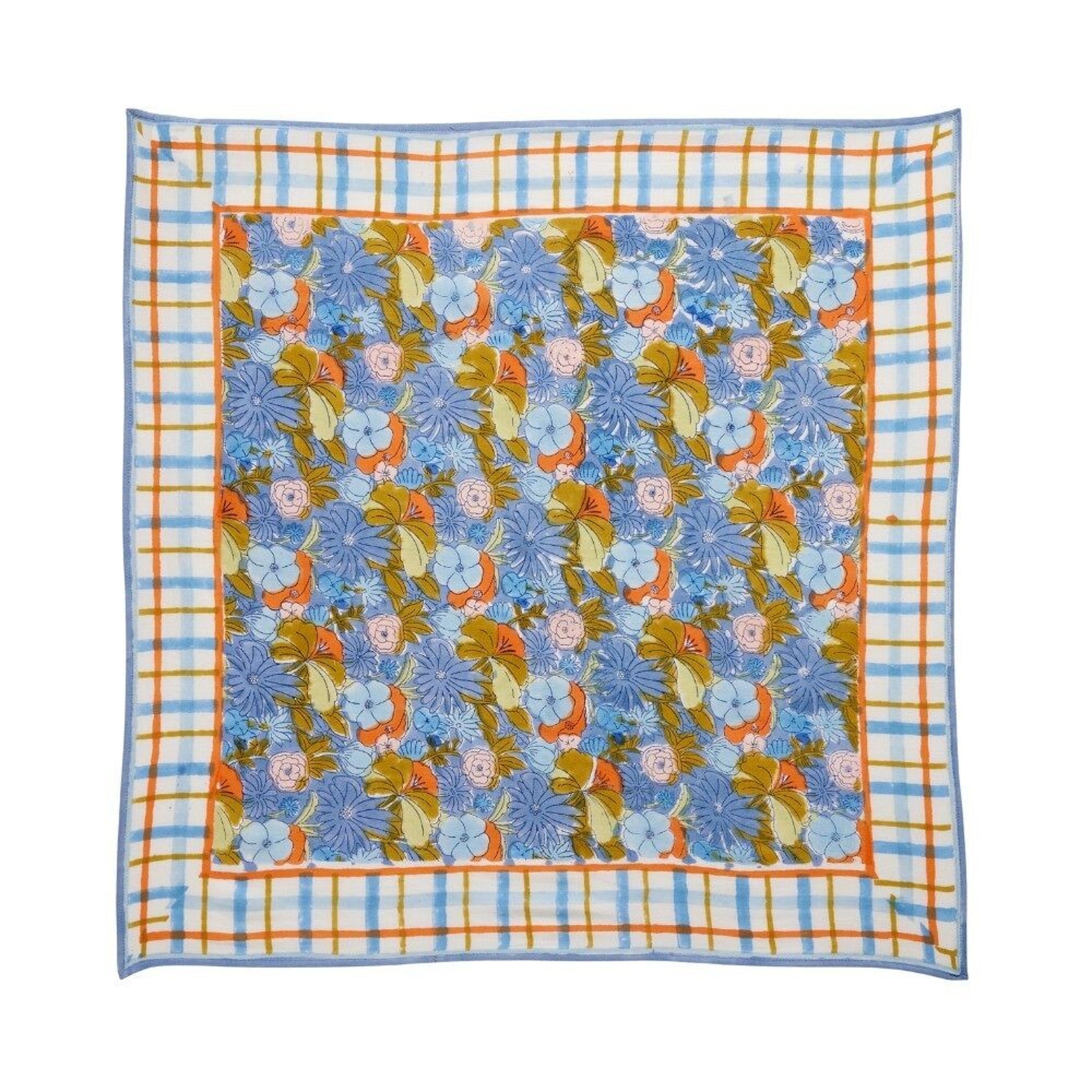 Foulard Indien - Magic Garden Pervenche NaN