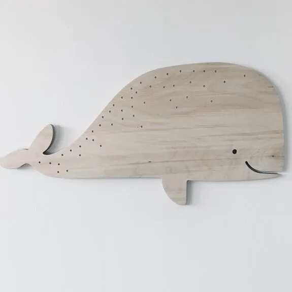 DÉCORATION MURALE EN BOIS BALEINE - Les petites hirondelles - Lili Margaret