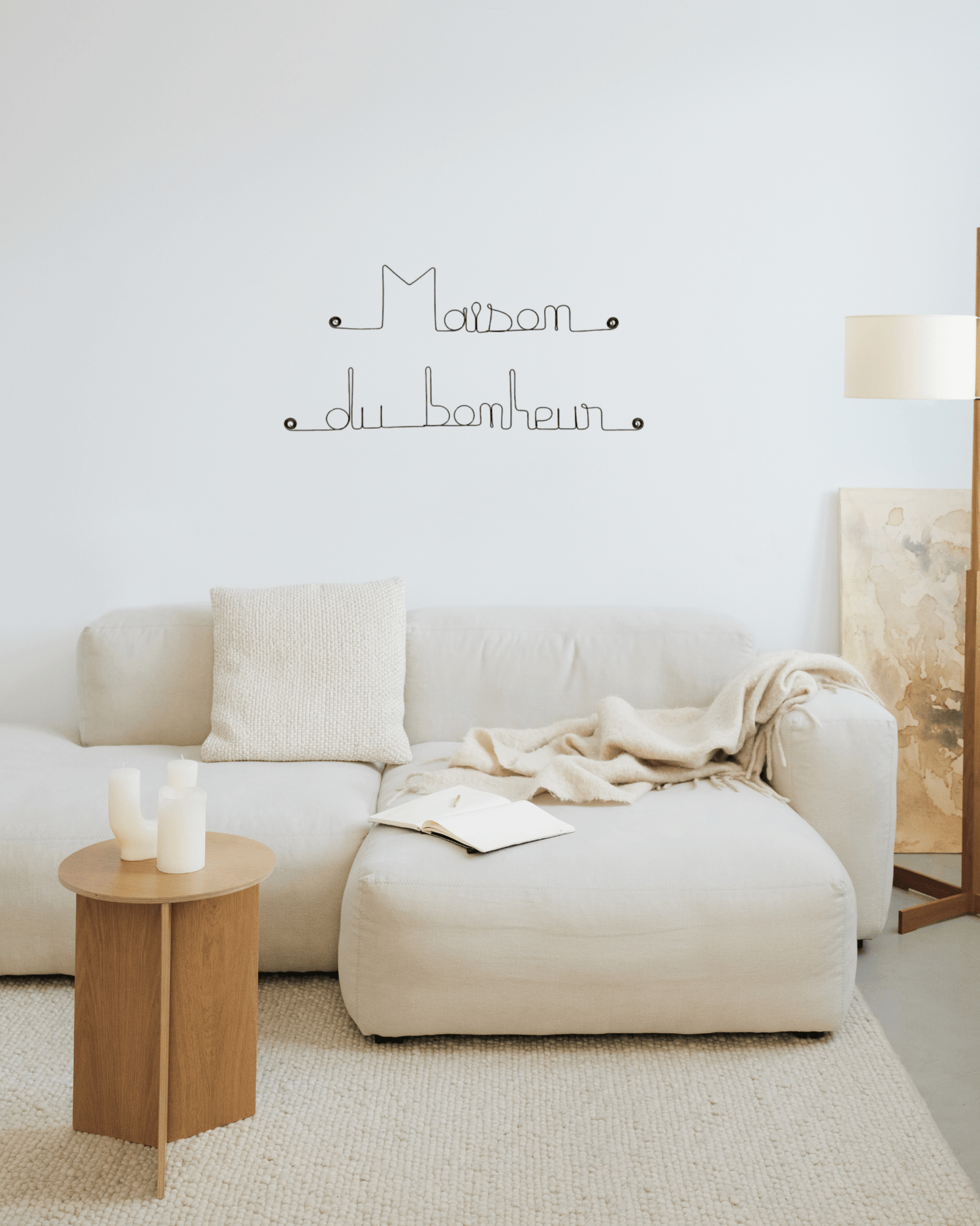 DÉCORATION MURALE FIL DE FER &quot;MAISON DU BONHEUR&quot; - Bijoux de Mur - Lili Margaret