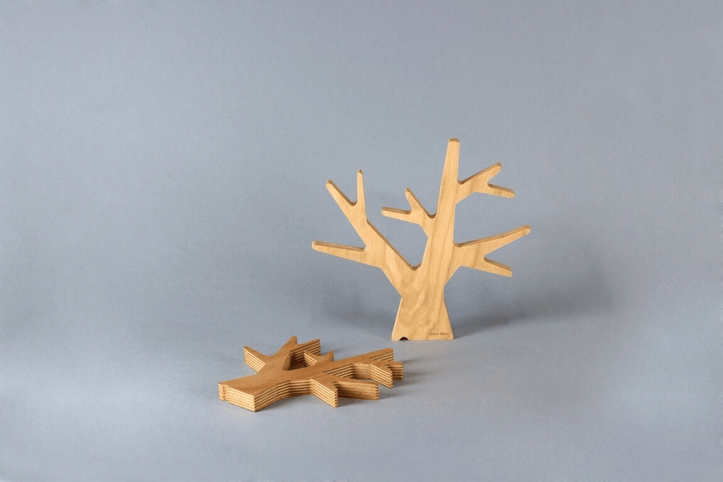 Dessous de plat en bois de hêtre arbre - reine mère