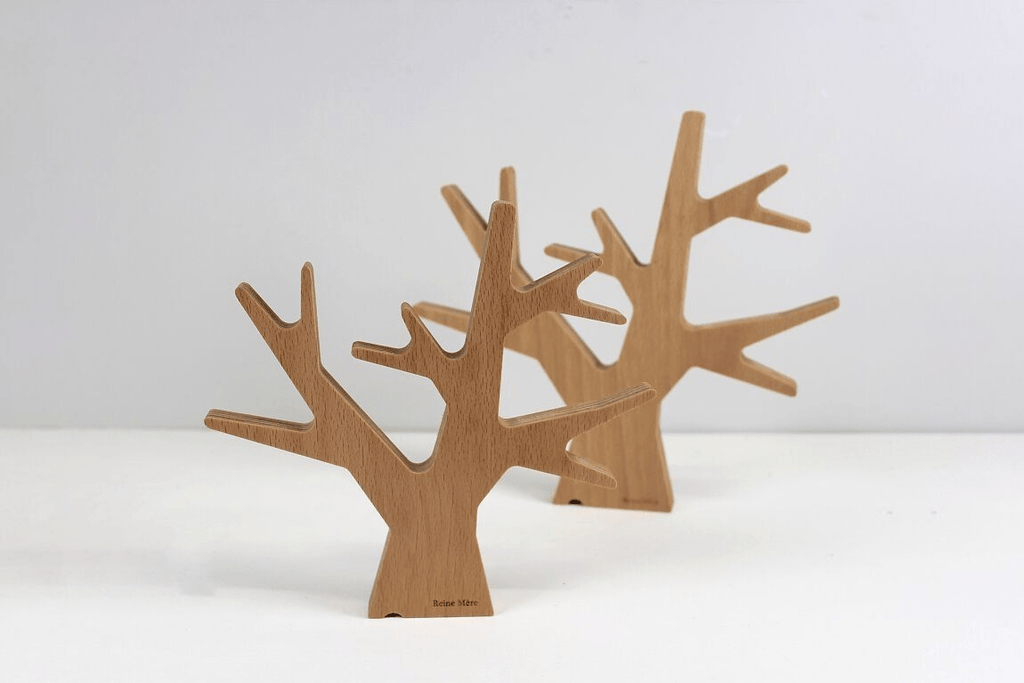 Dessous de plat en bois de hêtre arbre - reine mère