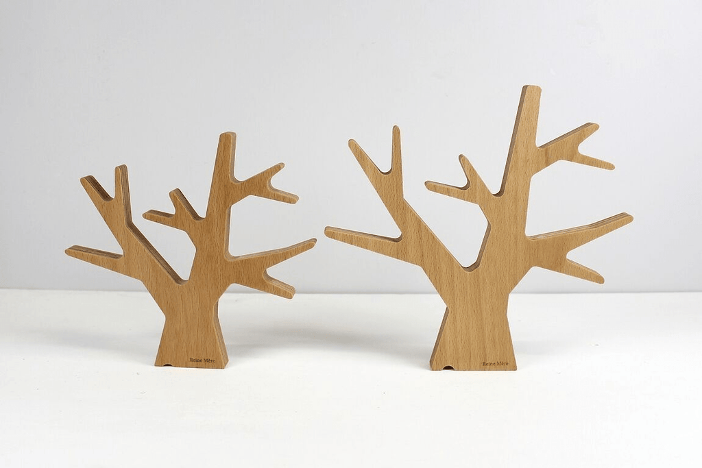 Dessous de plat en bois de hêtre arbre - reine mère