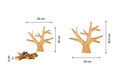 Dessous de plat en bois de hêtre arbre - reine mère