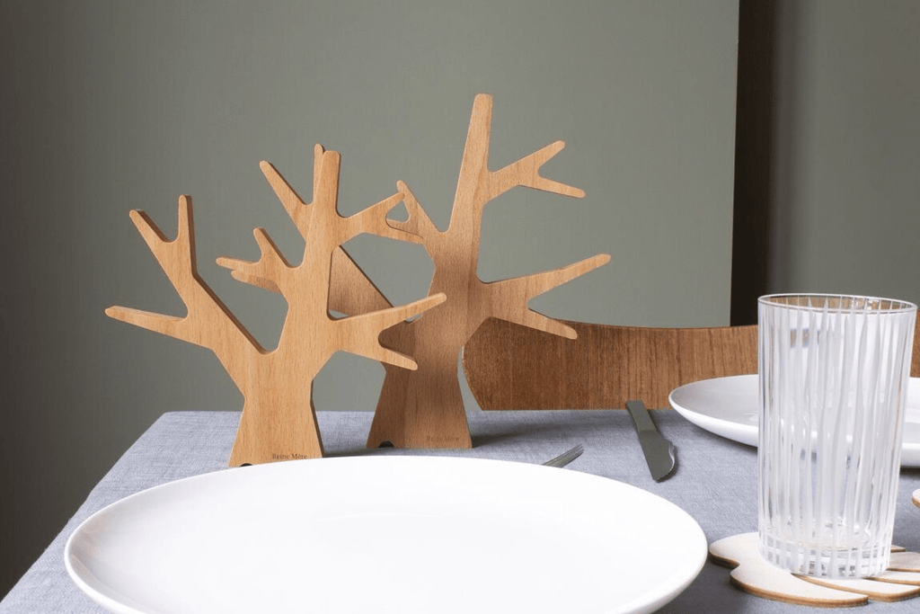 Dessous de plat en bois de hêtre arbre - reine mère