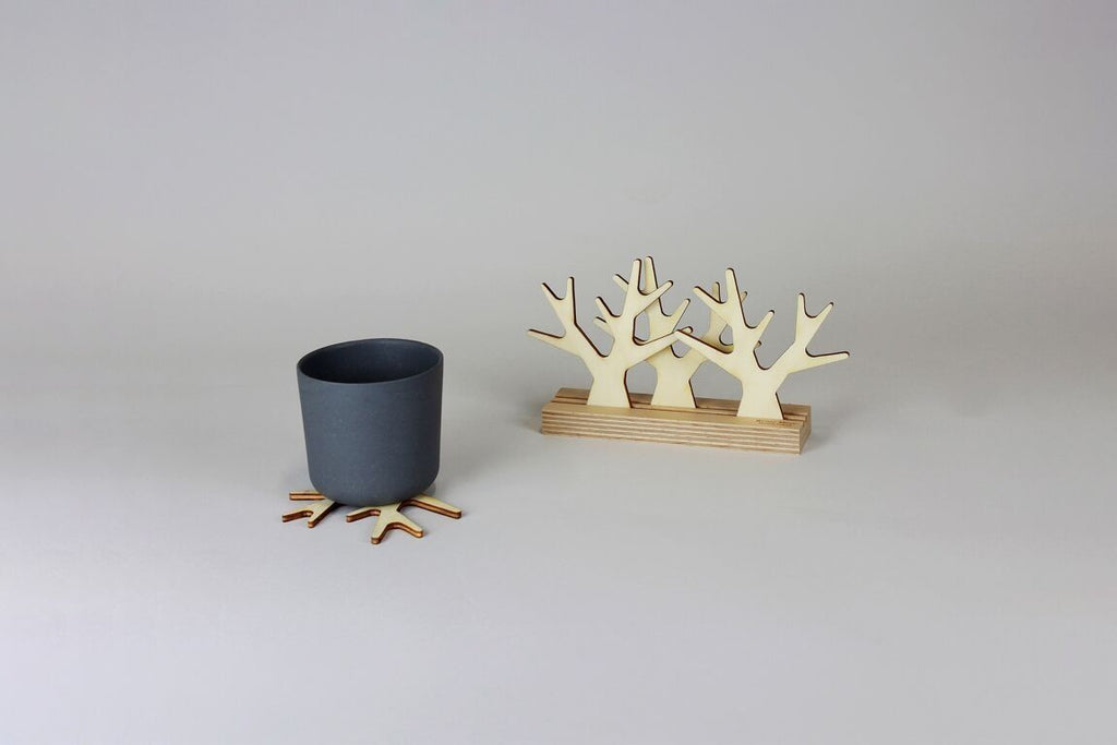 Dessous de verre sous - bois en bois de bouleau - reine mère