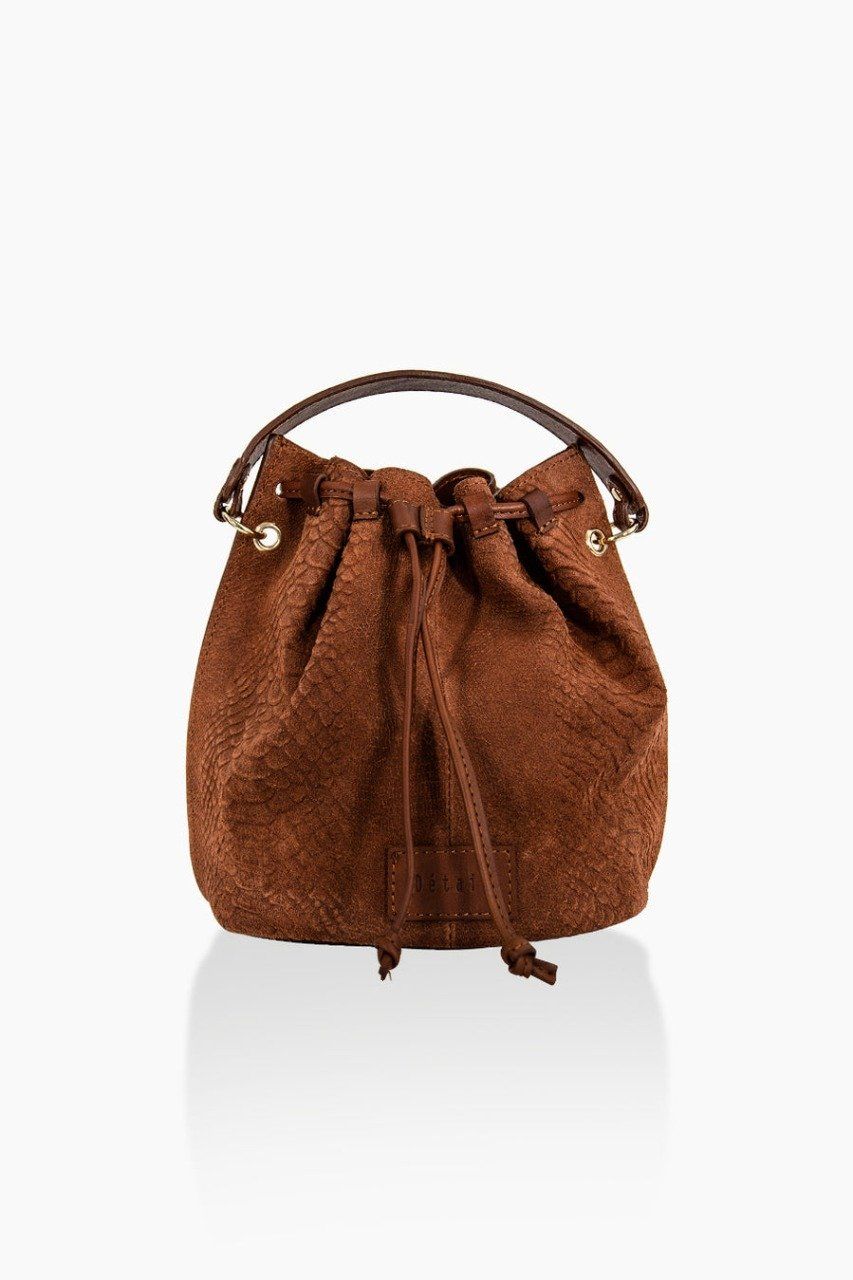 SAC SEAU CUIR COGNAC - DétaiL