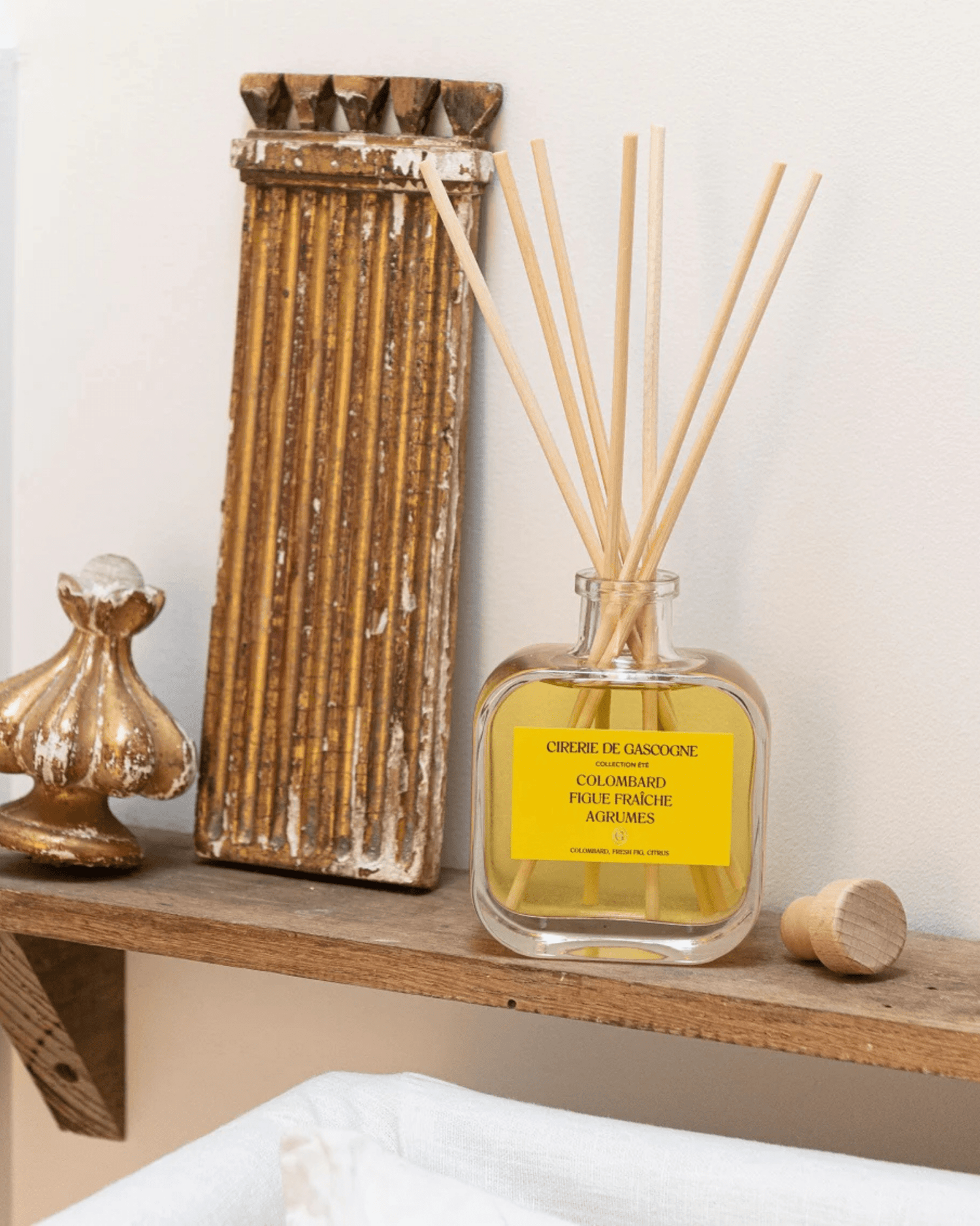 DIFFUSEUR DE PARFUM NATUREL COLOMBARD/FIGUE FRAÎCHE/AGRUMES - Cirerie de Gascogne - Lili Margaret