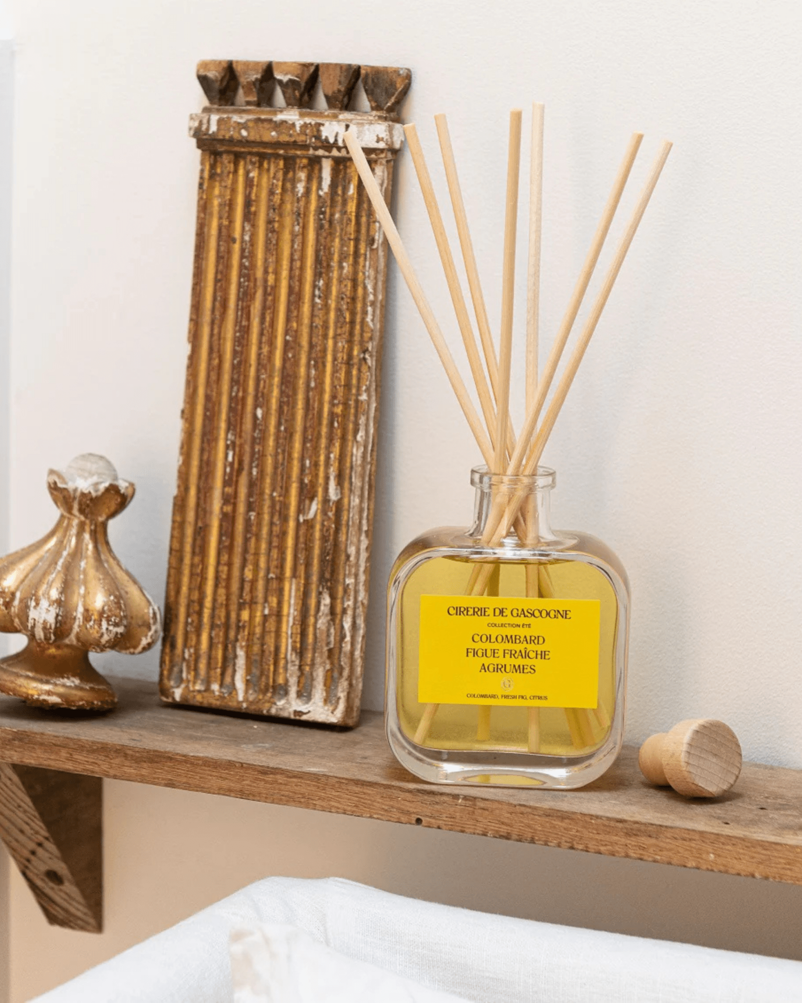 DIFFUSEUR DE PARFUM NATUREL COLOMBARD/FIGUE FRAÎCHE/AGRUMES - Cirerie de Gascogne - Lili Margaret