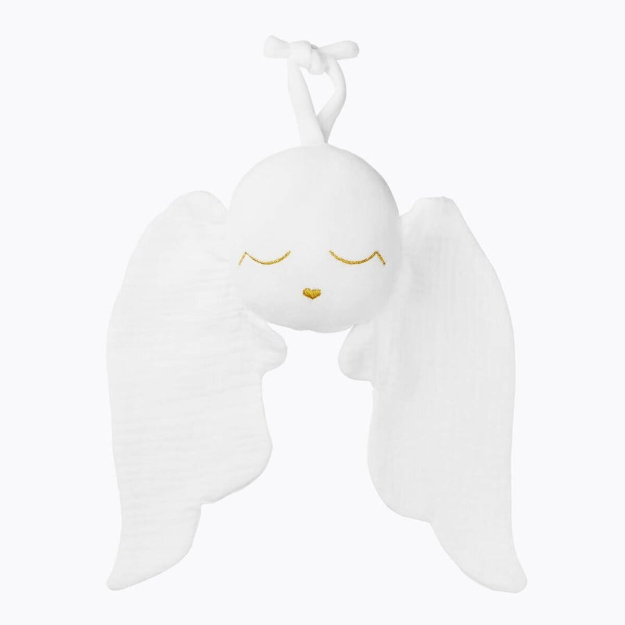 Doudou bola ange blanc