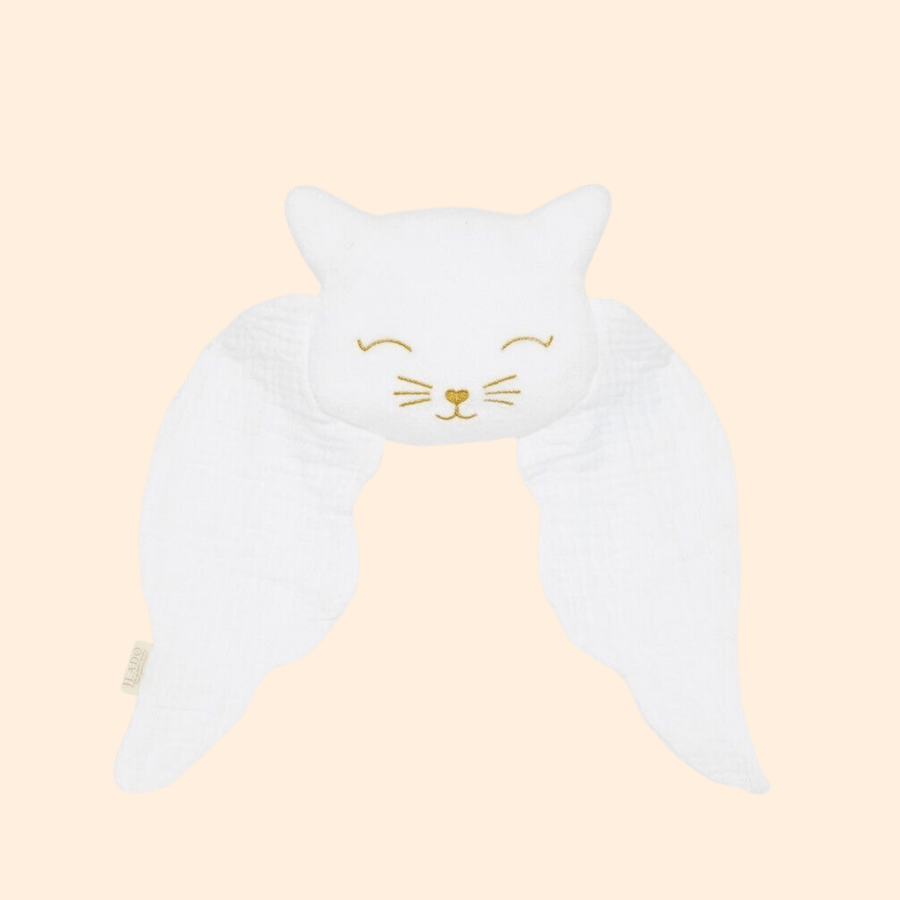 Doudou bola chat blanc