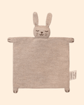 Doudou en laine fait main lapin sable - main sauvage