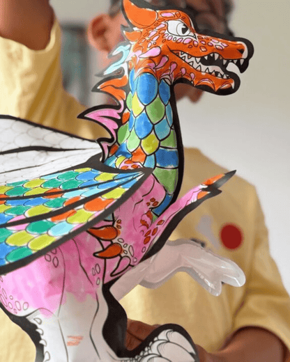 Dragon coloriage géant gonflable - Loisir créatif enfant - Lili Margaret