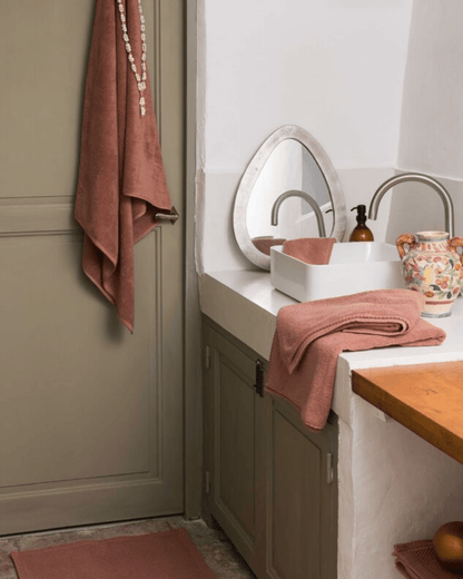 DRAP DE BAIN BORA TERRACOTTA - Maison Vivaraise - Lili Margaret