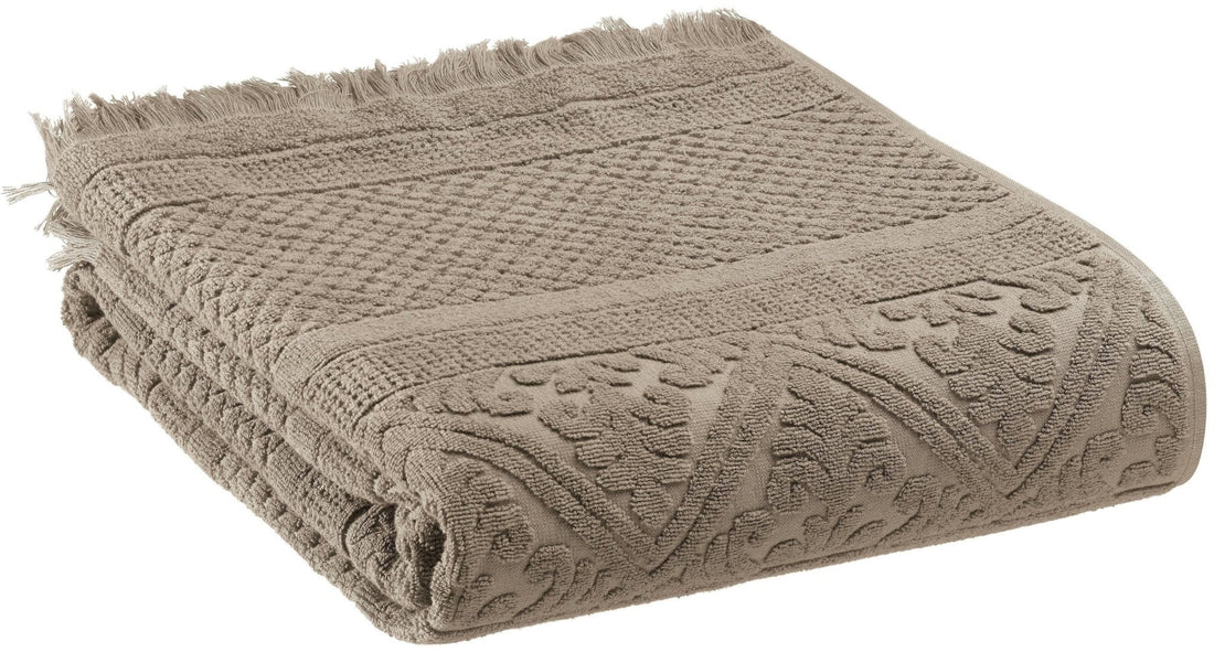 DRAP DE BAIN UNI ZOE CHAMOIS - Maison Vivaraise - Lili Margaret