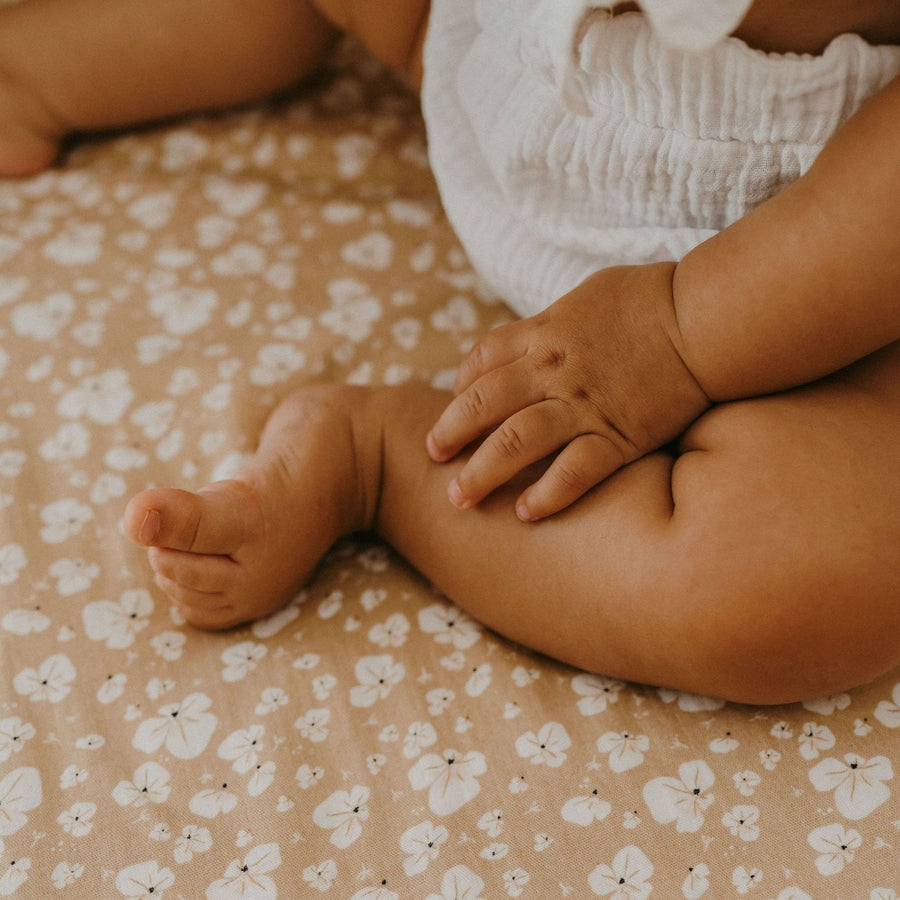 Drap housse lit bébé motif indian summer en coton
