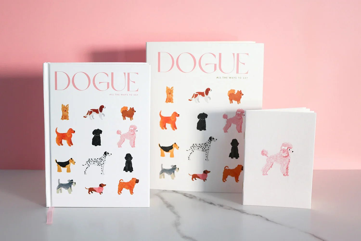 Duo de carnets de poche A6 "Dogue" - all the ways to say