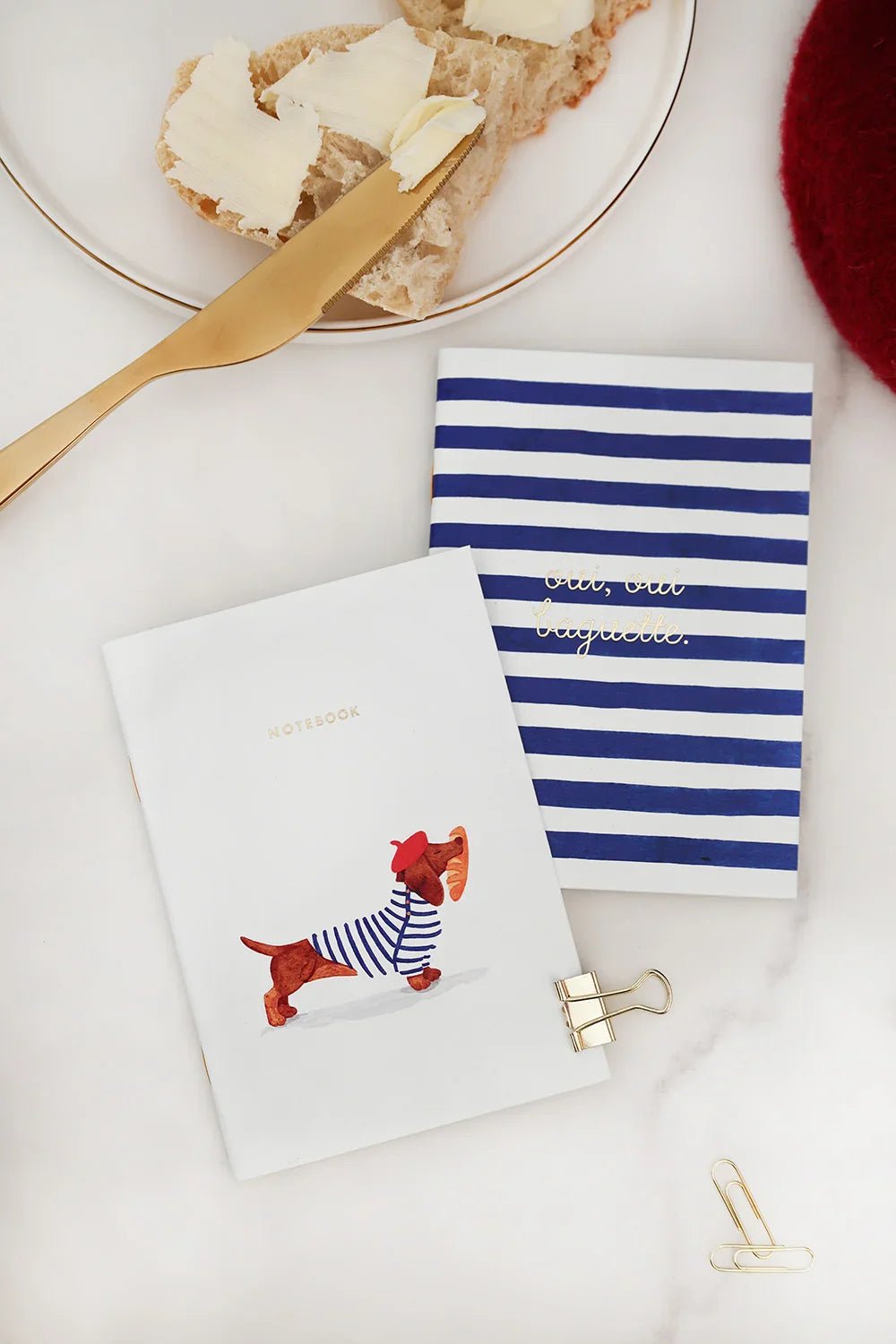 Duo de carnets de Poche A6 "Oui Baguette" - all the ways to say