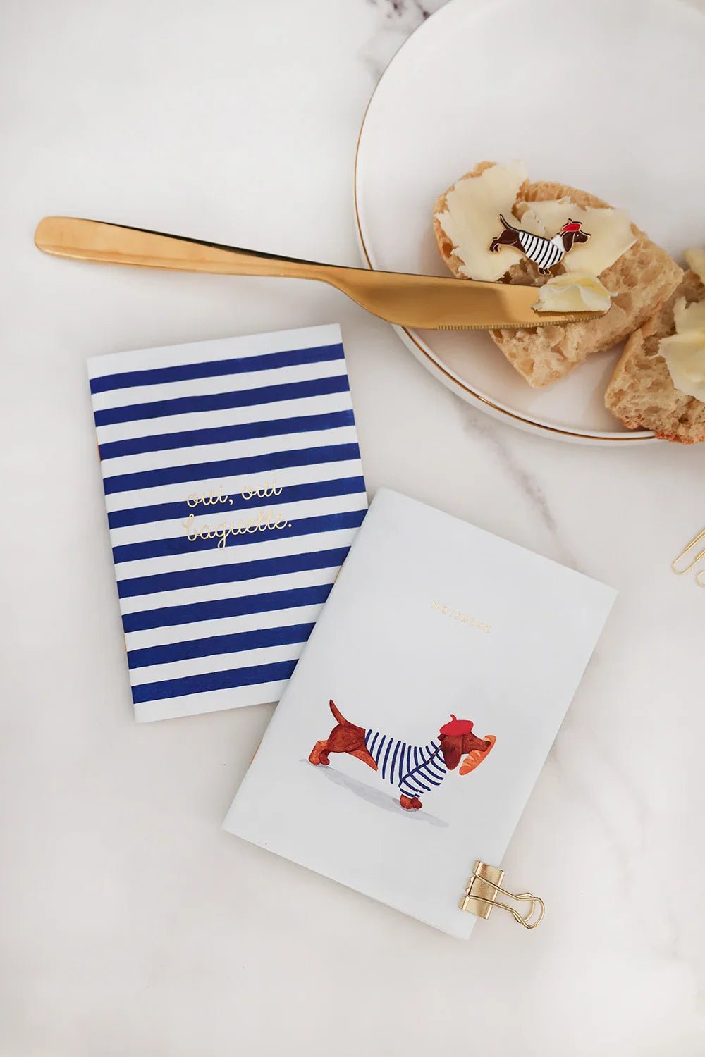 Duo de carnets de Poche A6 "Oui Baguette" - all the ways to say