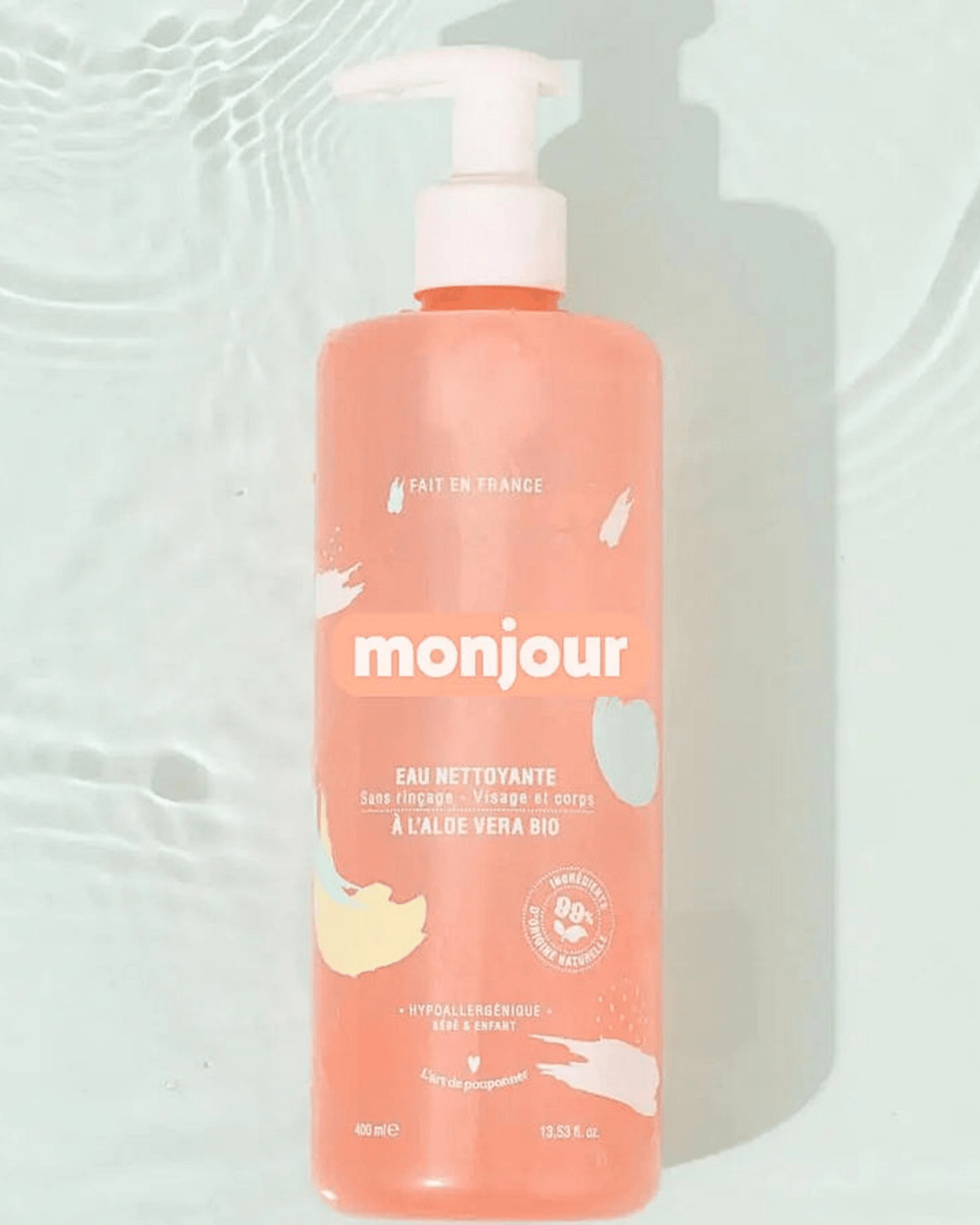 EAU NETTOYANTE BÉBÉ ET ENFANT VISAGE & CORPS - Monjour - Lili Margaret