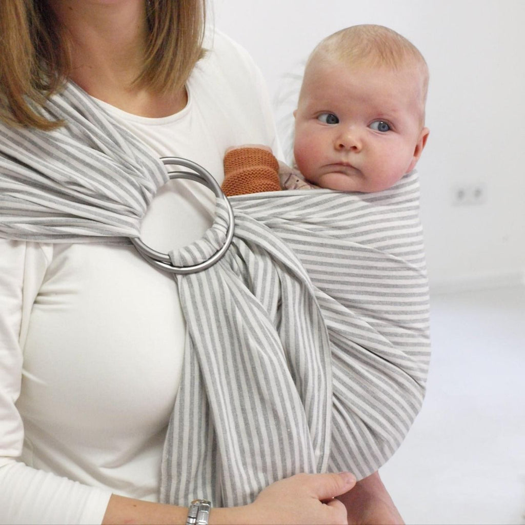 Écharpe de portage en tissu bio dove - hänschenklein